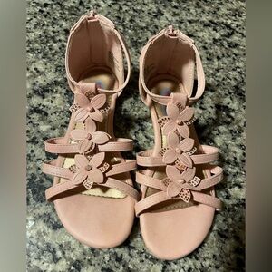 Pink Floral Kids Sandals